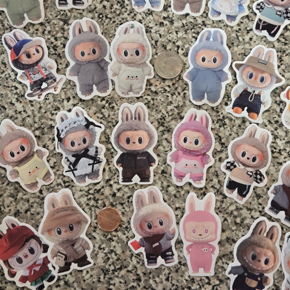 🍒🍒 10 Random Labubu The Monster Stickers